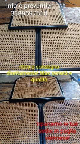 Riparazione sedie in paglia/tappezzeria e rivestimenti
