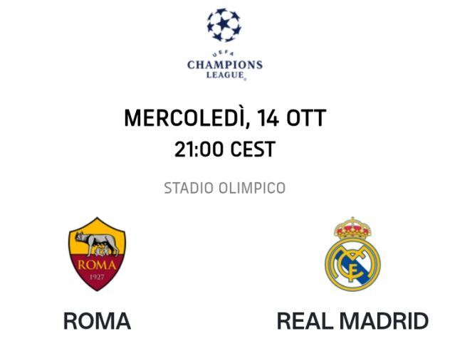 Roma real Madrid