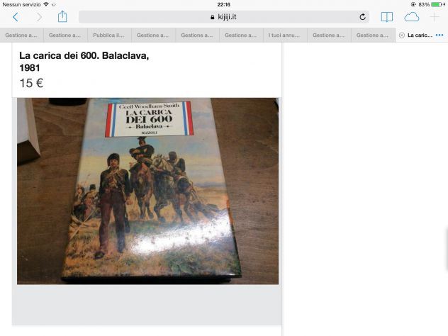 La carica dei 600. Balaclava WOODHAM-SMITH, Cecil Rizzoli, Milano (1981)
