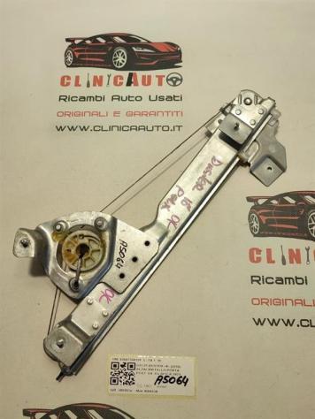 MECCANISMO ALZAVETRO POST. DX DACIA Duster 1° Serie 8200733832E K9K658 (1017)