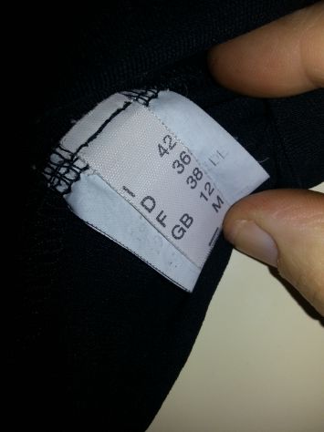 MAGLIETTA NUOVA DA DONNA ELASTICIZZATA NERA APERTURE SULLE SPALLE MADE IN ITALY - Foto 4