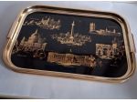 Vassoio  WOODMET LIMITED  made in England vintage anni'60 serie  monumenti di Lo