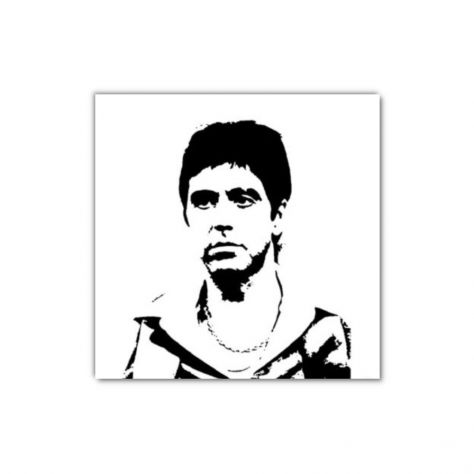 Quadro Scarface dipinto a mano pop art - Foto 2
