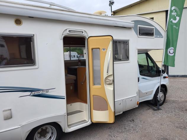 CAMPER RIMOR FORD MANSARDATO 7 POSTI DOPPIA DINETTE LETTI CASTELLO CLIMATIZZATORE GARAGE GENERALI USATO - Foto 6