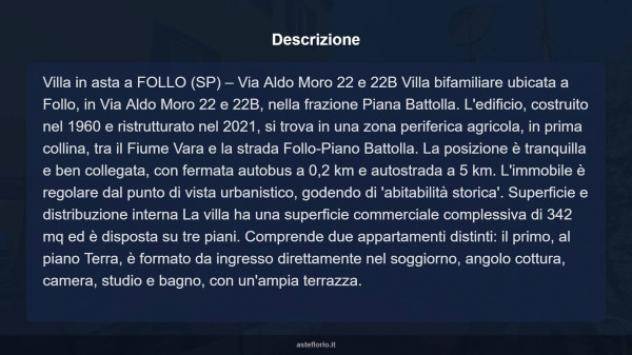 Immobile in asta di 342 m² con più di 5 locali in vendita a Follo - Foto 14