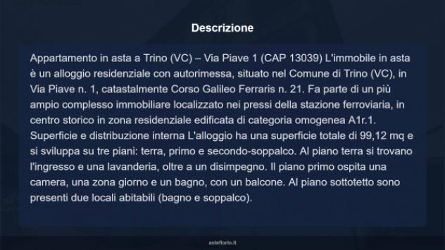 Immobile in asta di 99 m², box auto in vendita a Trino - Foto 18
