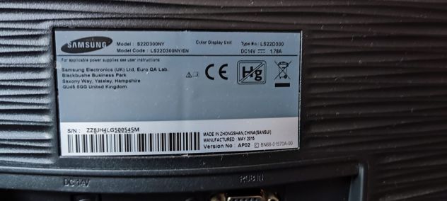 Monitor Samsung LS22D300NY LCD da 22" - Foto 4