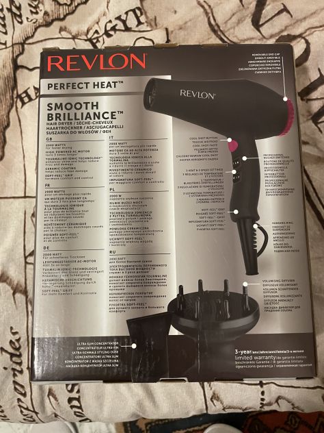 Phon Revlon nero con accessori - Foto 4