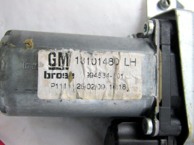 13101480 MOTORINO MECCANISMO ALZA-VETRO ALZA-CRISTALLO PORTA ANTERIORE SINISTRA OPEL ASTRA H SW 1.6 B 85KW AUT 5P (2009) RICAMBIO USATO 93178695 - Foto 2