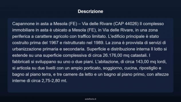 Immobile in asta di 3211 m² in vendita a Mesola - Foto 4
