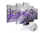 Quadro Viola Col Le Sfere Vetro Acrilico 100x50 E 200x100