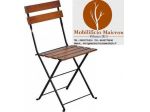 Sedie arredo esterno bar cod 8089/x in legno e ferro