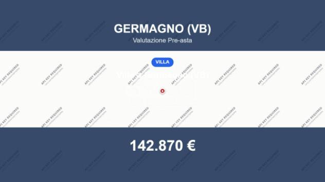 Immobile in asta di 180 m², box auto in vendita a Germagno