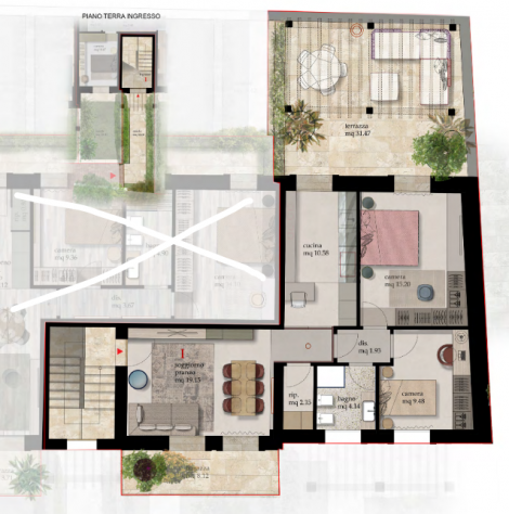 Appartamento in vendita a Cascina 82 mq Rif: 1225477
