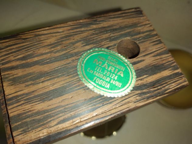 MODERNARIATO - SOPRAMMOBILE VINTAGE ANNI 60 IN METALLO E RESINA SU BASE LEGNO - Foto 8