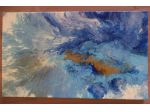 Elenart   " l'isola " tecnica fluidart su tela