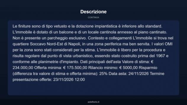 Immobile in asta di 121 m² con più di 5 locali in vendita a Napoli - Foto 5