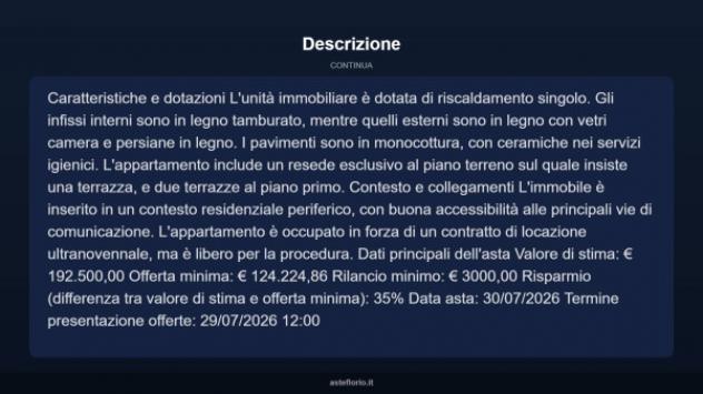Immobile in asta di 175 m² con più di 5 locali in vendita a Prato - Foto 7