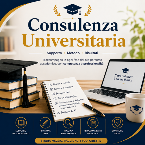 Servizi di assistenza per tesi di laurea e di master