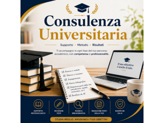 Servizi di assistenza per tesi di laurea e di master
