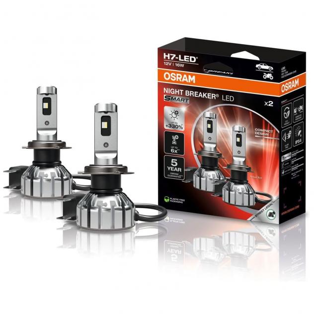 Lampadine Led H7 Osram Night Breaker Smart omologate per uso stradale