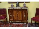 Servante-credenza intarsiata stile Luigi XV