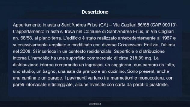 Immobile in asta di 218 m² in vendita a Sant'Andrea Frius - Foto 6