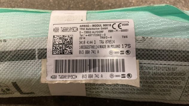 Airbag a tendina SX Audi A3 8V del 2015 (8V3880741A) - Foto 3