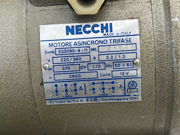 F44 NECCHI Motore macchina da Cucire 2800 giri - Foto 3