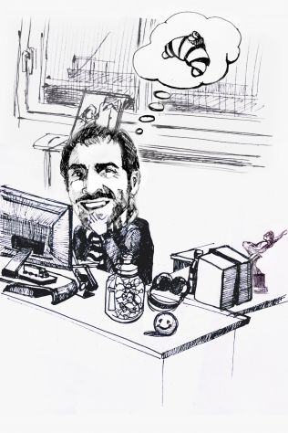 Ritratto umoristico famiglia da foto caricatura disegno matita festa della mamma - Foto 2