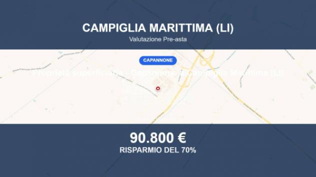 Immobile in asta di 580 m² in vendita a Campiglia Marittima