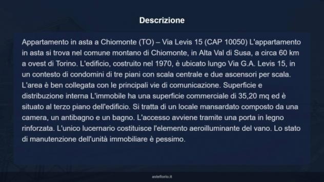 Immobile in asta di 35 m² in vendita a Chiomonte - Foto 10