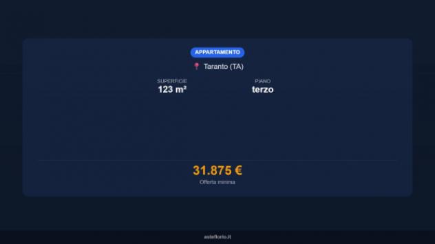 Immobile in asta di 123 m² in vendita a Taranto - Foto 14