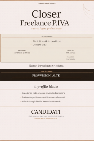 Ricerca liberi professionisti con partita iva