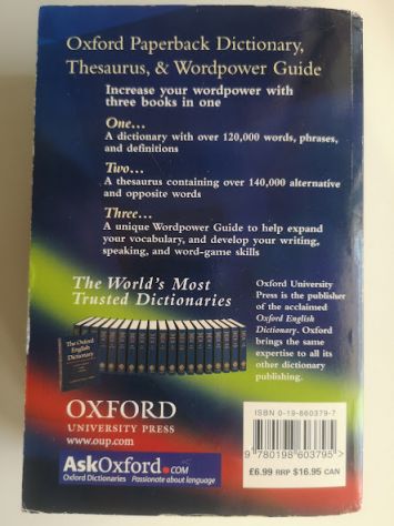 Oxford Paperback Dictionary Thesaurus - Foto 2