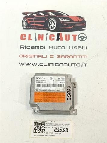 CENTRALINA AIRBAG MERCEDES Classe C Berlina W203 2° Serie 2038206385 0285001813 271946 (0407)