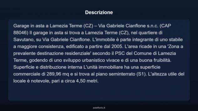 Immobile in asta di 279 m² in vendita a Lamezia Terme - Foto 3