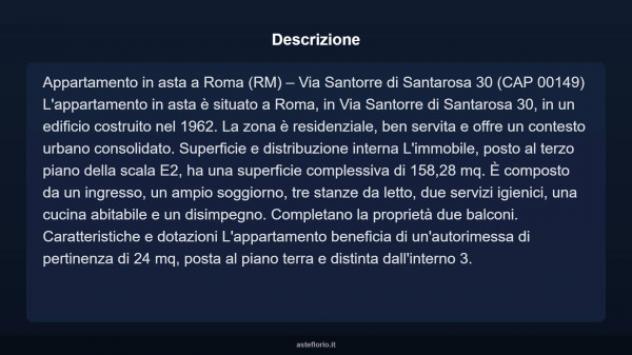 Immobile in asta di 158 m² con più di 5 locali e box auto in vendita a Roma - Foto 4