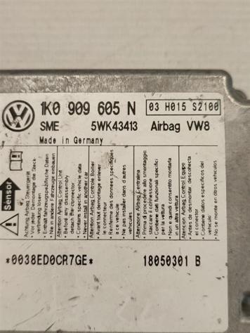 SENSORE AIRBAG VOLKSWAGEN Golf 5 Plus 1K0909605N 5WK43413 (0413) - Foto 2