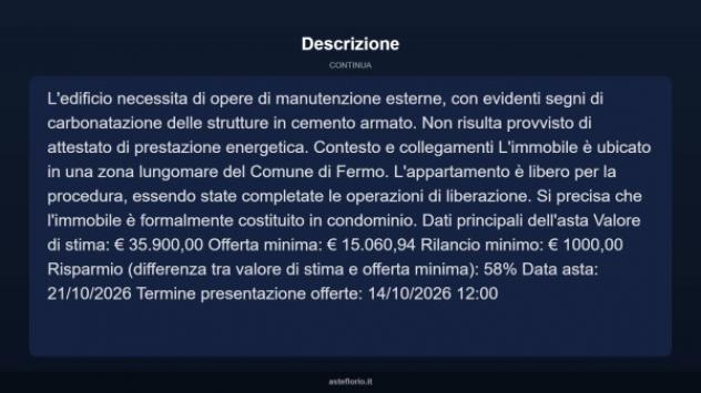 Immobile in asta di 38 m² in vendita a Fermo - Foto 10