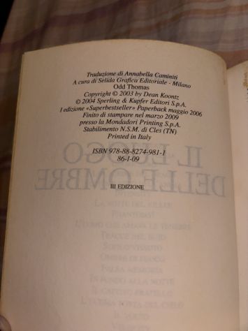 UN LIBRO SUPER BEST SELLER:”IL LUOGO DELLE OMBRE”DI DEAN KOONTZ - Foto 7