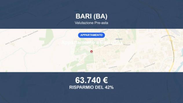 Immobile in asta di 90 m², box auto in vendita a Bari