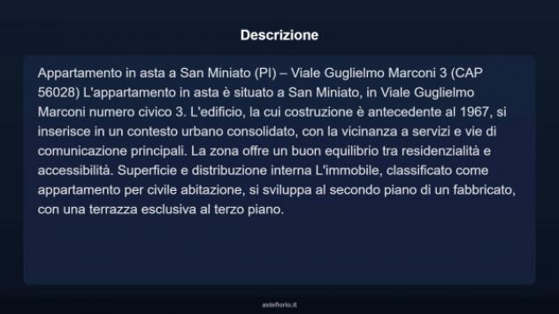 Immobile in asta di 150 m² con più di 5 locali in vendita a San Miniato - Foto 3