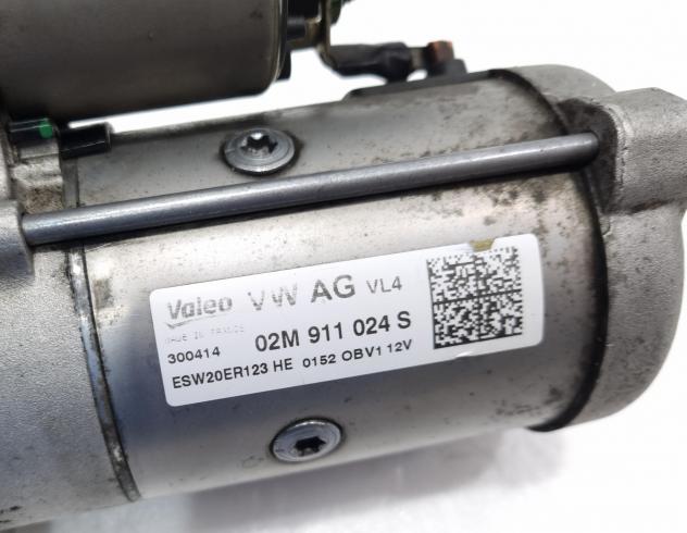 MOTORINO D' AVVIAMENTO AUDI A3 Sportback Serie (8VA) 02M911024S CRBC, CRLB, CRUA, DBGA, DCYA, DEJA, DFGA Diesel 2000 (1218) - Foto 12