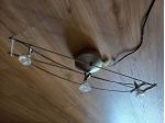 Lampadario o applique con 3 faretti alogeni 40euro