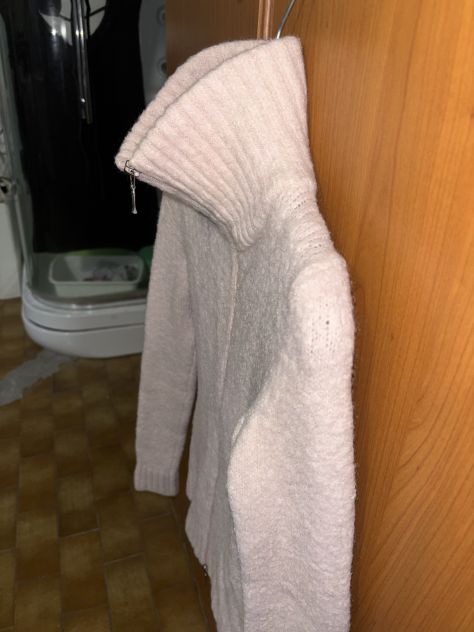 MAGLIONE CON CERNIERA DA DONNA INVERNALE IN LANA MOHAIR MARCA TANK MADE IN ITALY - Foto 3