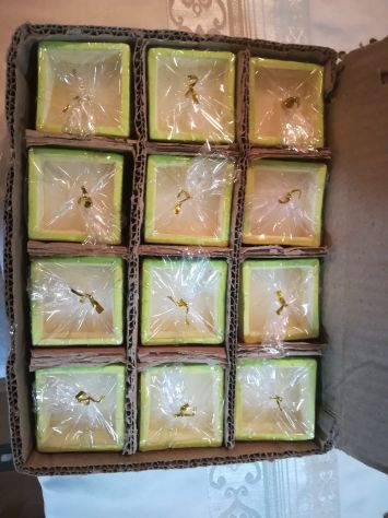 48 vasetto rettangolare con candela IN STOCK - Foto 3
