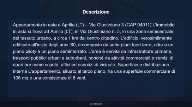 Immobile in asta di 106 m² con più di 5 locali in vendita a Aprilia - Foto 18