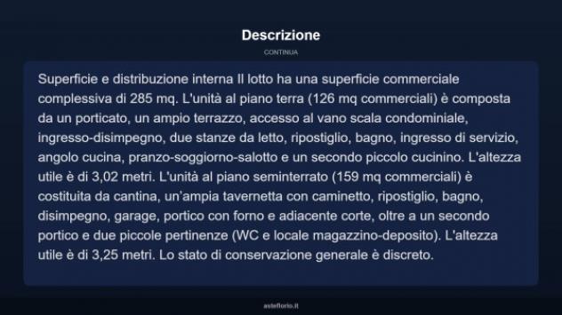 Immobile in asta di 285 m² con più di 5 locali e box auto in vendita a Fagnano Castello - Foto 9