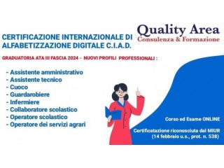 CERTIFICAZIONE INTERNAZIONALE DI ALFABETIZZAZIONE DIGITALE -IN TUTTA ITALIA